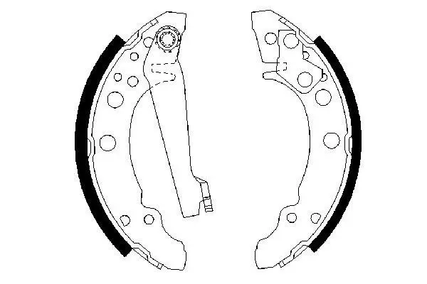 Handler.Part Brake shoe set Bosch 0986487002 5