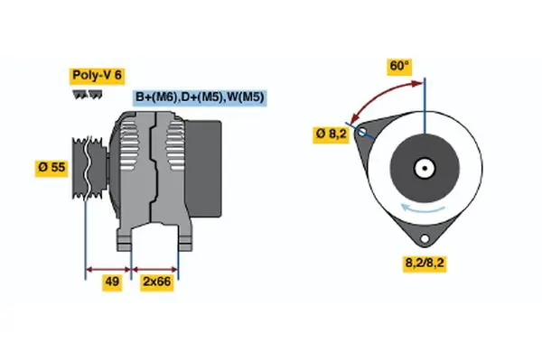 Handler.Part Alternator Bosch 0986044771 1