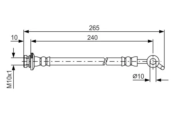 Handler.Part Brake hose Bosch 1987481571 1