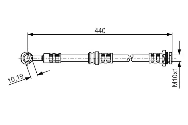 Handler.Part Brake hose Bosch 1987476429 1