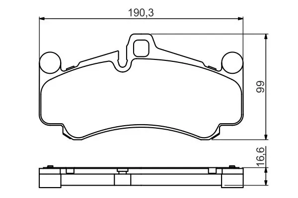 Handler.Part Brake pad set, disc brake Bosch 0986494709 7