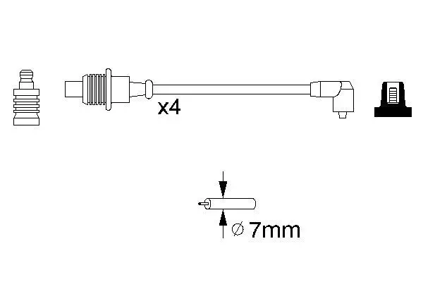 Handler.Part Ignition cable kit Bosch 0986356767 5