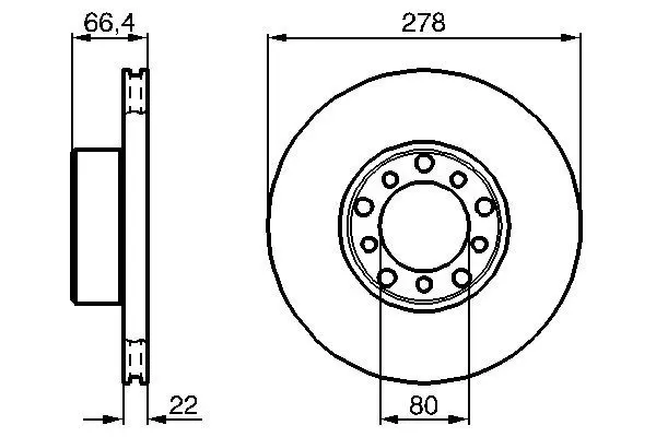 Handler.Part Brake disc Bosch 0986478060 5