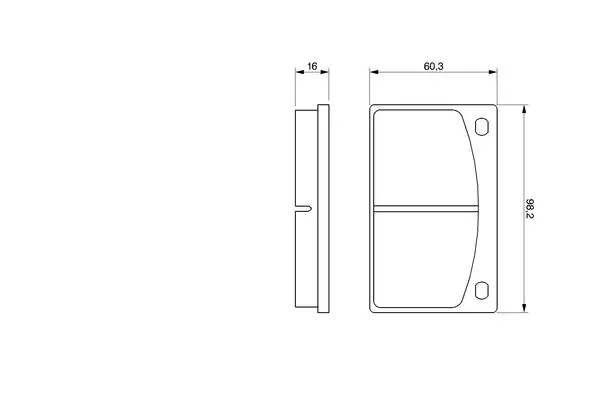 Handler.Part Brake pad set, disc brake Bosch 0986462001 5