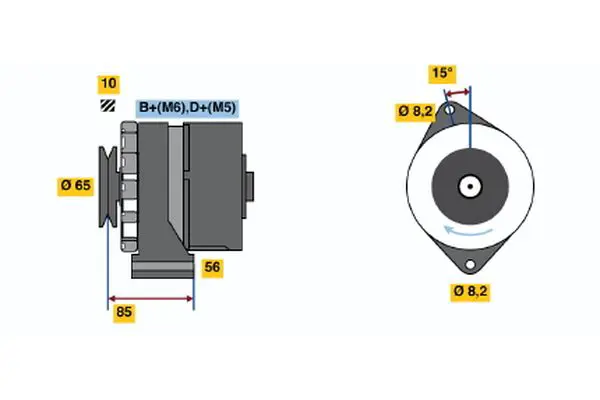 Handler.Part Alternator Bosch 0120488163 1