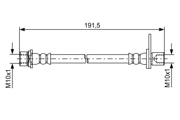 Handler.Part Brake hose Bosch 1987481738 1