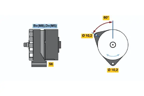 Handler.Part Alternator Bosch 0120469588 1