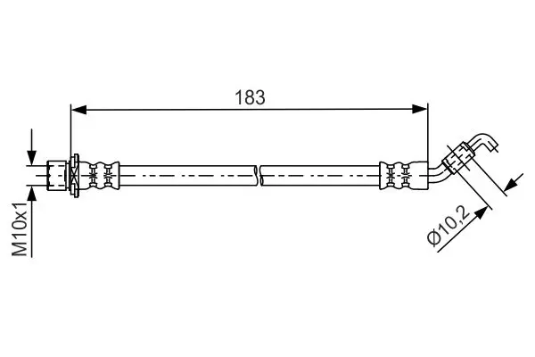 Handler.Part Brake hose Bosch 1987481639 1