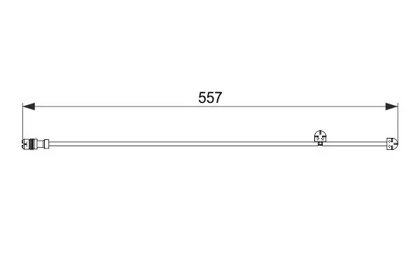 Handler.Part Warning contact, brake pad wear Bosch 1987474555 5