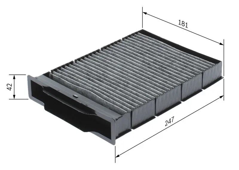 Handler.Part Filter, interior air Bosch 1987432393 5