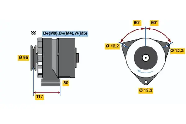 Handler.Part Alternator Bosch 0120488282 5