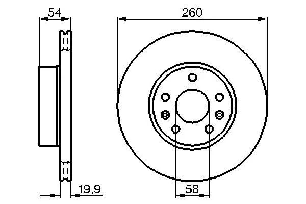 Handler.Part Brake disc Bosch 0986478218 1