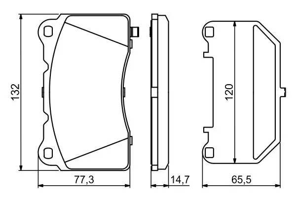 Handler.Part Brake pad set, disc brake Bosch 0986494880 7