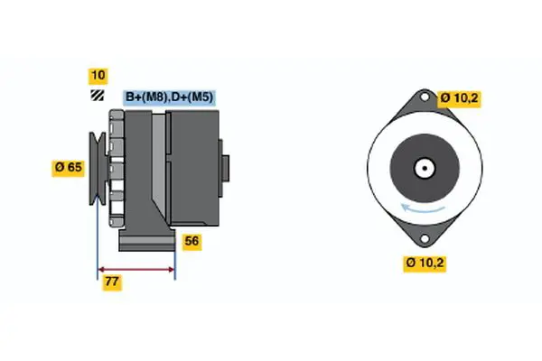 Handler.Part Alternator Bosch 0120469802 1