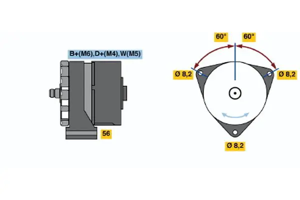 Handler.Part Alternator Bosch 0120489707 5