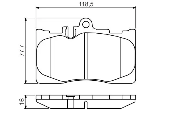 Handler.Part Brake pad set, disc brake Bosch 0986495138 5