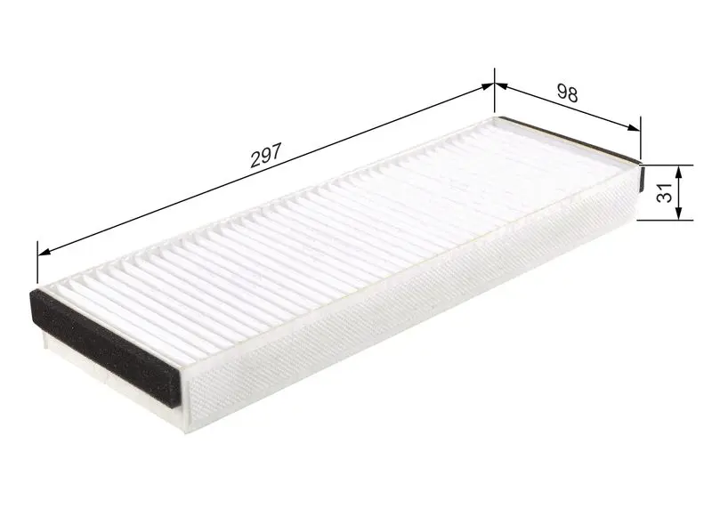 Handler.Part Filter, interior air Bosch 1987432122 5