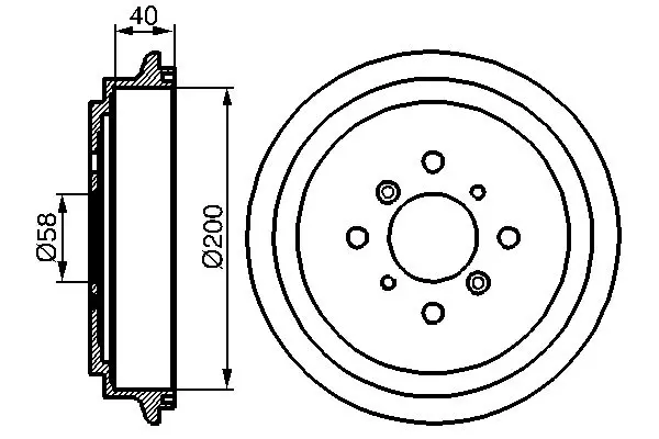 Handler.Part Brake drum Bosch 0986477141 1