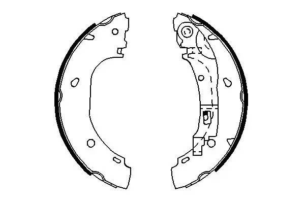 Handler.Part Brake shoe set Bosch 0986487701 5