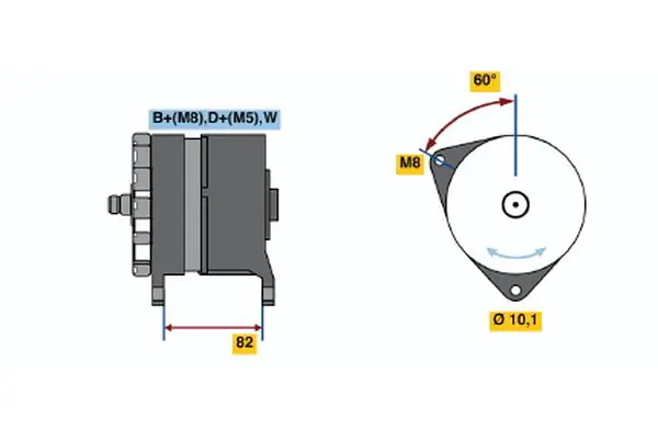 Handler.Part Alternator Bosch 0120469908 1