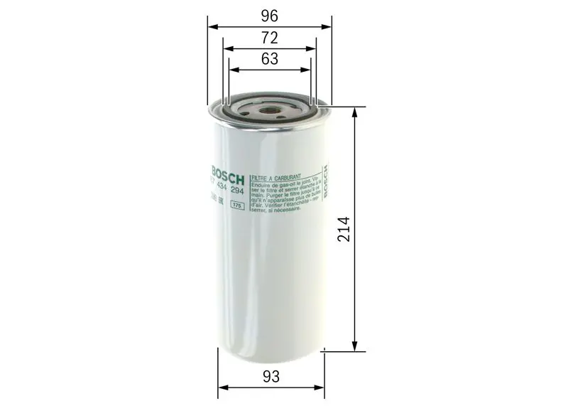 Handler.Part Fuel filter Bosch 1457434294 7