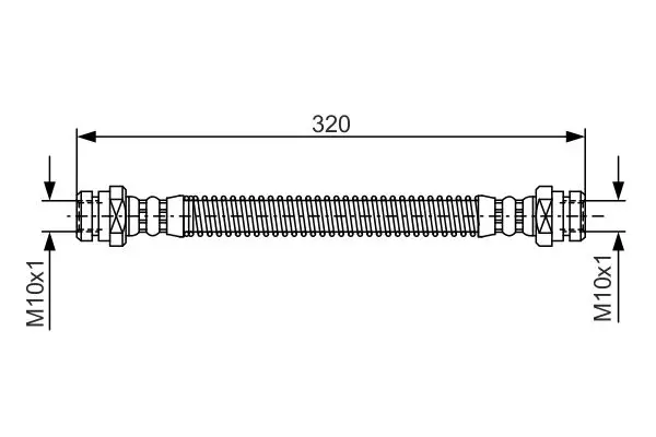 Handler.Part Brake hose Bosch 1987476501 1