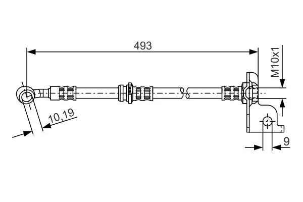 Handler.Part Brake hose Bosch 1987476371 1