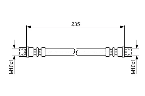 Handler.Part Brake hose Bosch 1987481008 1