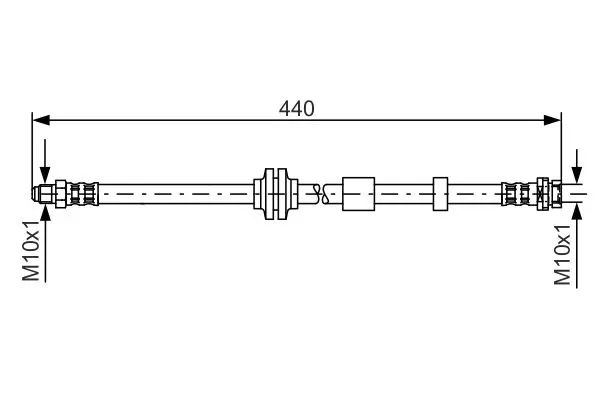 Handler.Part Brake hose Bosch 1987481059 1