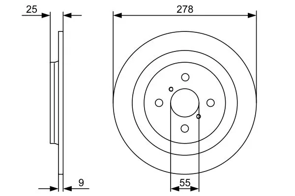 Handler.Part Brake disc Bosch 0986479360 5