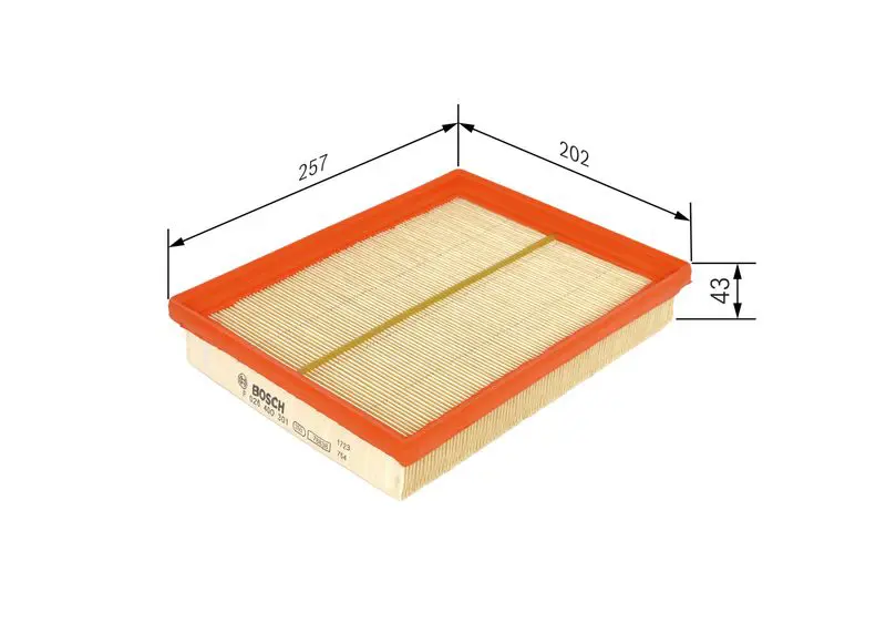 Handler.Part Air filter Bosch F026400301 5