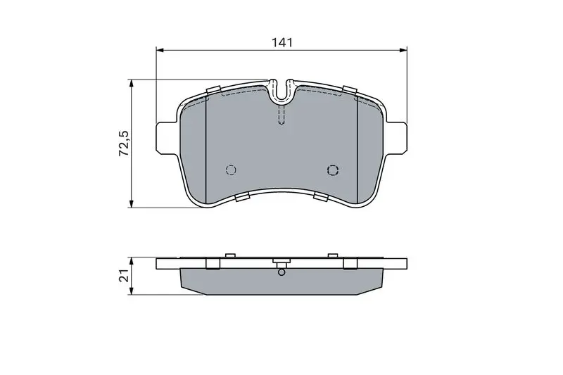 Handler.Part Brake pad set, disc brake Bosch 0986494460 5