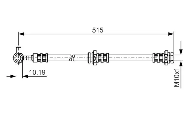 Handler.Part Brake hose Bosch 1987476378 1