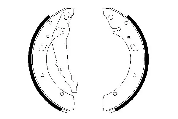 Handler.Part Brake shoe set Bosch 0986487661 1