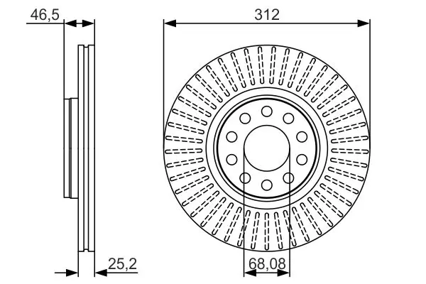 Handler.Part Brake disc Bosch 0986479A30 5