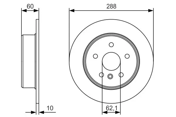 Handler.Part Brake disc Bosch 0986479T97 1