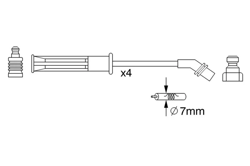 Handler.Part Ignition cable kit Bosch 0986357252 5