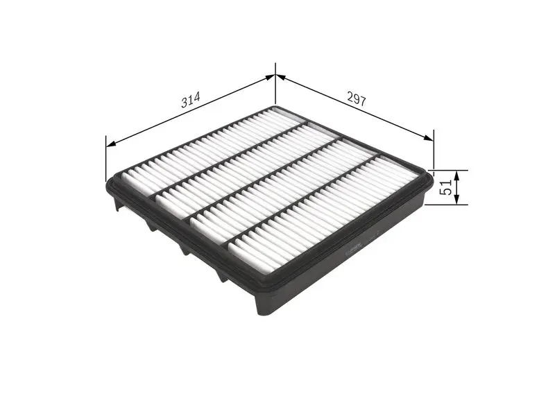 Handler.Part Air filter Bosch F026400296 5