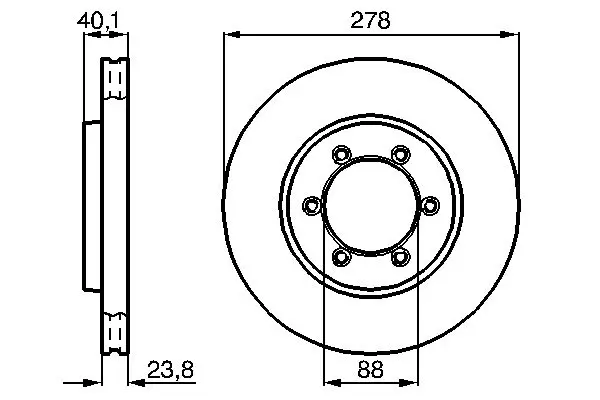 Handler.Part Brake disc Bosch 0986478967 1