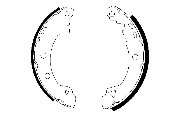 Handler.Part Brake shoe set Bosch 0986487289 1