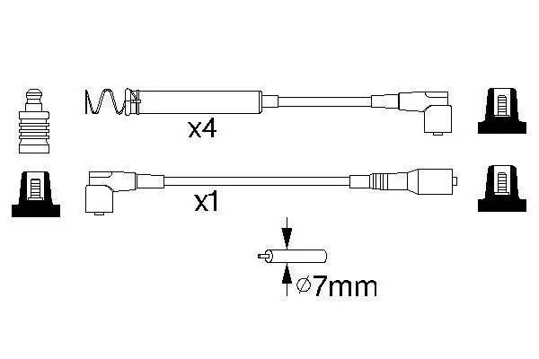 Handler.Part Ignition cable kit Bosch 0986356746 1