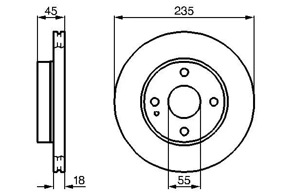 Handler.Part Brake disc Bosch 0986478241 1