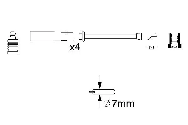 Handler.Part Ignition cable kit Bosch 0986356789 5