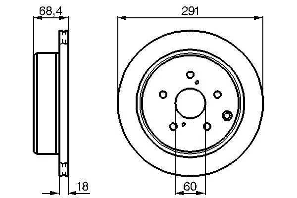 Handler.Part Brake disc Bosch 0986478443 1