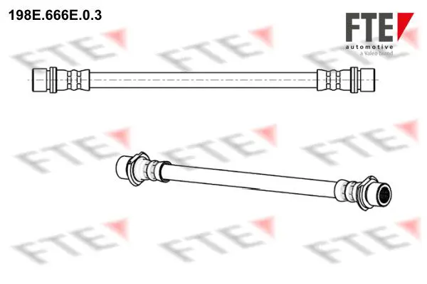 Handler.Part Brake hose FTE Automotive 198E666E03 1