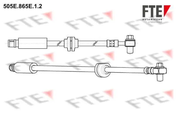 Handler.Part Brake hose FTE Automotive 505E865E12 1