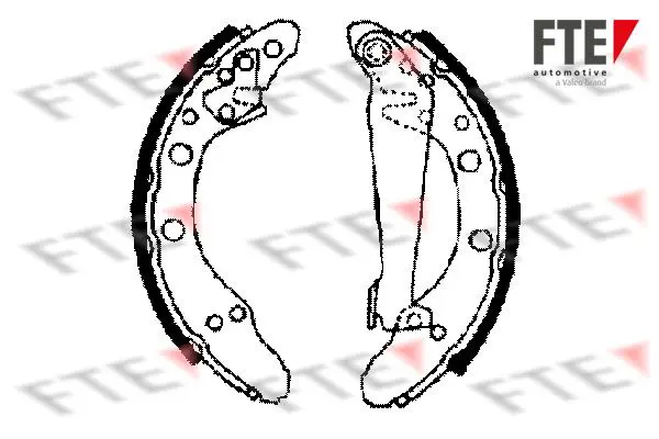 Handler.Part Brake shoe set FTE Automotive BB1032A1 1