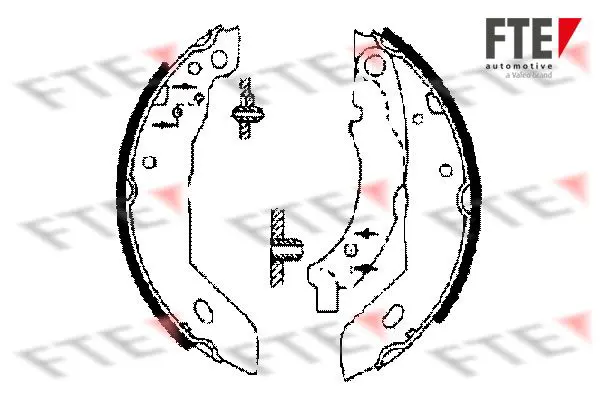 Handler.Part Brake shoe set FTE Automotive BB1044A2 1