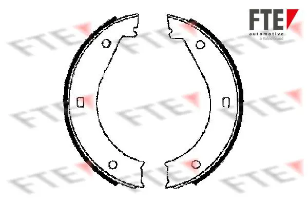 Handler.Part Brake shoe set, parking brake FTE Automotive BB1064A5 1