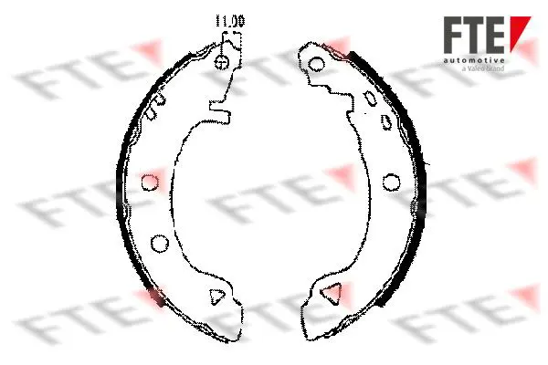 Handler.Part Brake shoe set FTE Automotive BB1109A2 1